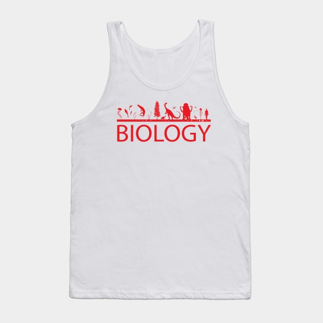 Biology (Red Print) Tank Top by csunasbmbchapter